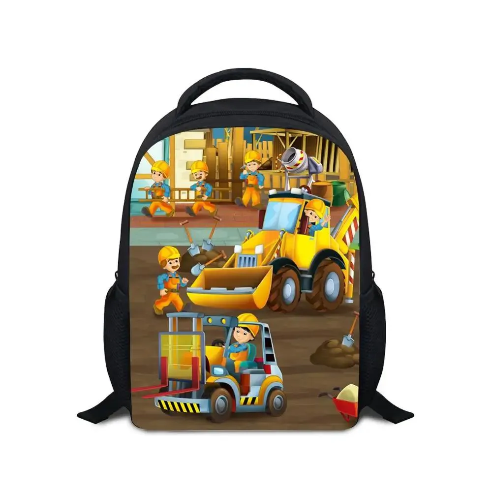 Sacos de 12 polegadas mochila infantil engenharia veículo sonic dragão pequena mochila crianças presente para crianças do bebê dos desenhos animados sacos escolares