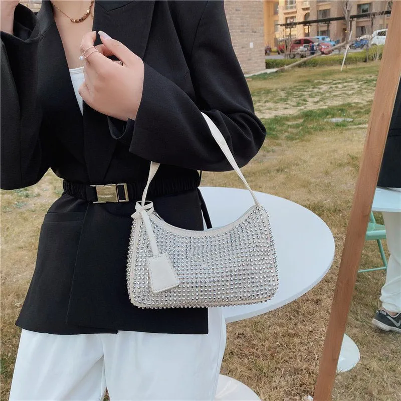 Luxurys Designer Bag Women Shoulder Handbag 2000 Crystal Diamante Handbags Metallic Beads Glitter Diamonds Lady Axillary Bag Crossbody Ladies Wallet Purses 10A From Mlbshops 17.41 DHgate.Com