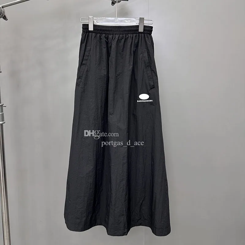 Black Skirt Dress for Women Casual Daily Elastic Waist Skirts Letter Luxury Designer Mid Dress