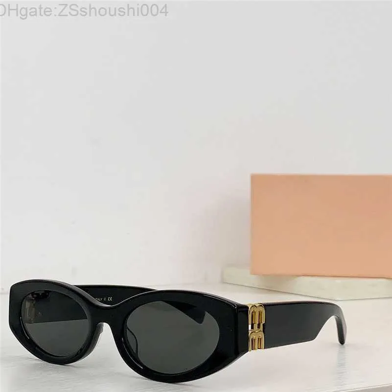Nuovo design della moda occhiali da sole cat eye di forma ovale 11WS montatura in acetato stile semplice e popolare versatile occhiali di protezione UV400 XHMZ