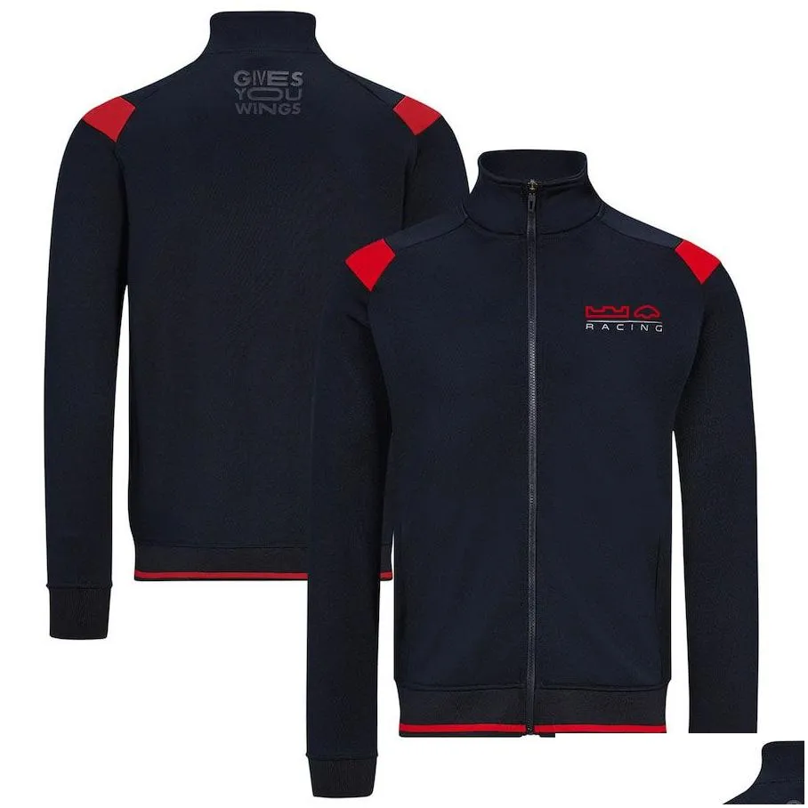 T-shirts pour hommes Vêtements de moto Nouvelle veste F1 Zip Up Sweat à capuche Forma 1 Costume de course Fans de voiture Sweat-shirt surdimensionné Team Vestes pour hommes Série T -Shir OTBJC AGQA