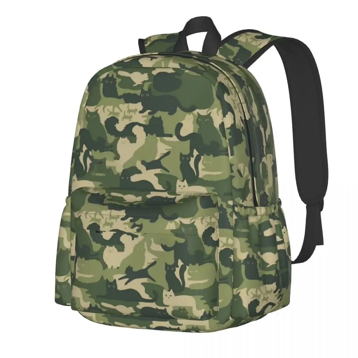 Sacs Army Green Camo sac à dos camouflage Cats quotidiens sac à dos boy fille kawaii sacs sacs de conception de paquet