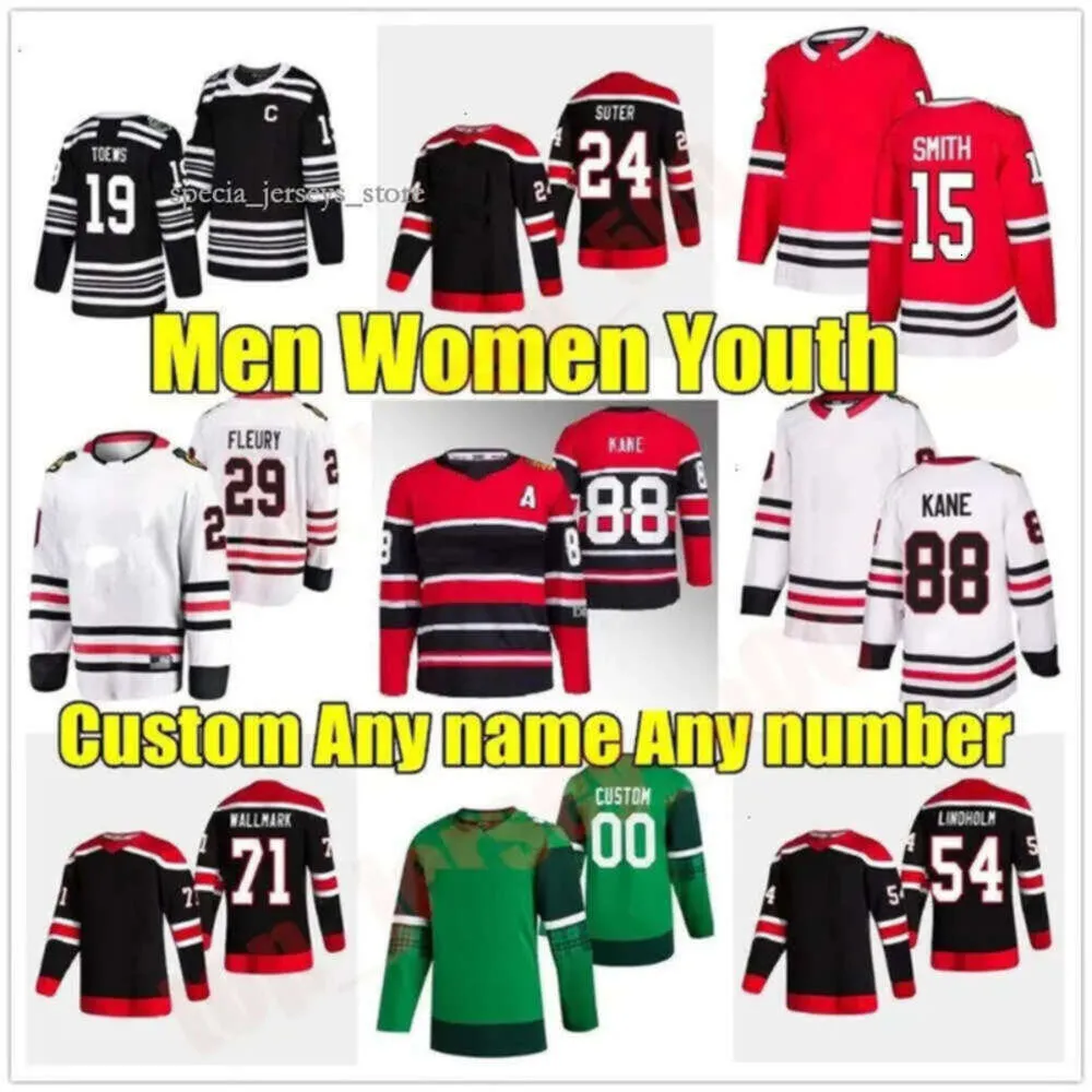 2022-23 Nowa koszulka hokeja Jonathan Toews Chicago Patrick Kane Blackhawks Duncan Keith Clark Griswold Brandon Saad Corey Crawford Jerseys 9826 2054 4565 8454