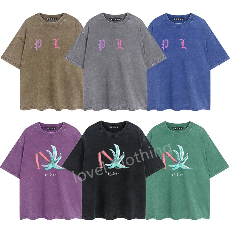 Designer PA men tshirt women T shirts short designer Palms t shirt faded summer fashion brand Angle tee print luxury brand tops clothing Size XS-XL-12