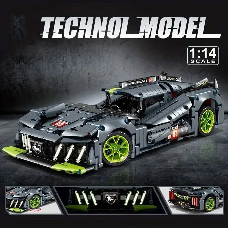 Lego technic 42154 ford gt 2022, kit modellino di auto da costruire per