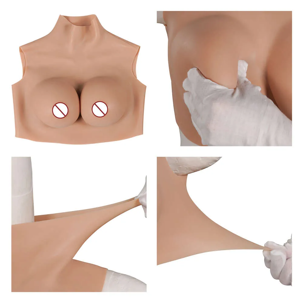 Costume Accessories Fake Silicone Breast Forms Half Body Huge