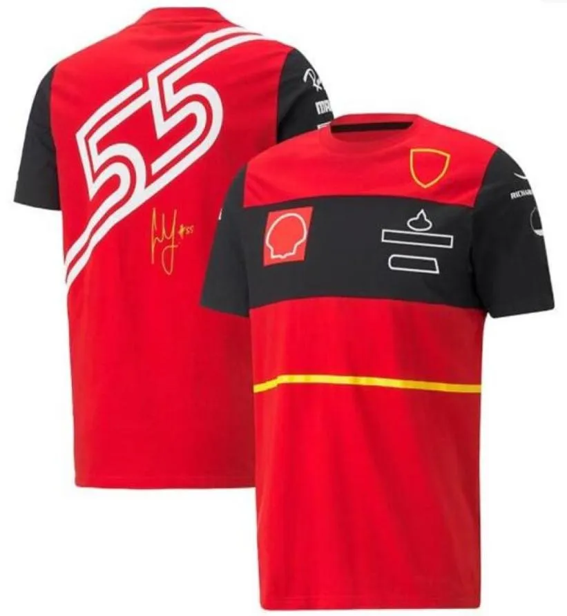 Combinaison de course de l'équipe F1, t-shirt à manches courtes en polyester à séchage rapide, le même style peut être personnalisé 5211566