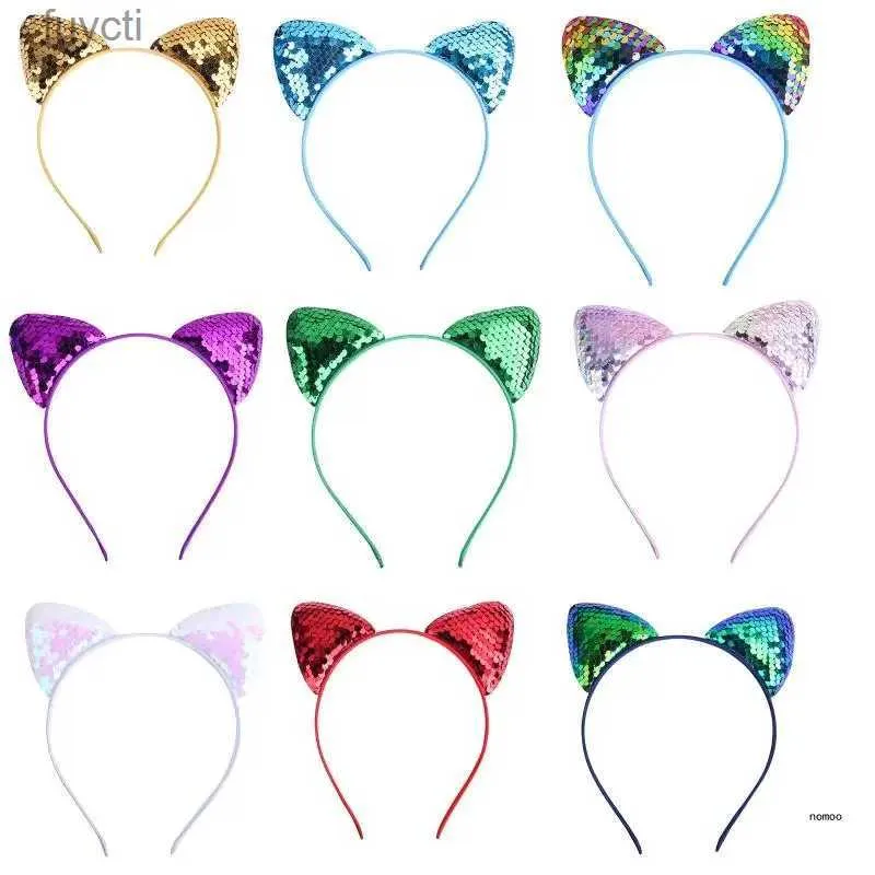 Chapeaux de fête bandeau doux Cosplay bandeau paillettes pour oreilles de chat cerceaux de cheveux cadeau pour noël YQ240120