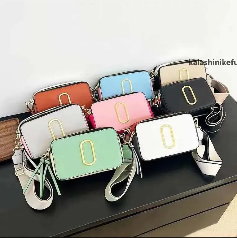 5ADesigner bag Snapshot Multi-color Camera Bag Classics Mini Mark Bag Handbag Women's Wide Strap Shoulder Bag Fashion Luxury Leather Fl