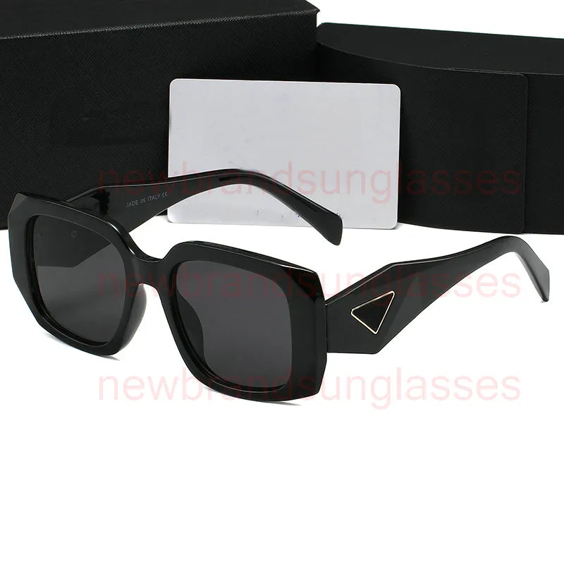 Occhiali da sole quadrati da donna Rettangolo Designer di marca Linea Rossa SunGlass Uomo Retro Lente nera Guida Pesca Oculos Uv400 Symbole Occhiali da sole con logo triangolare 23