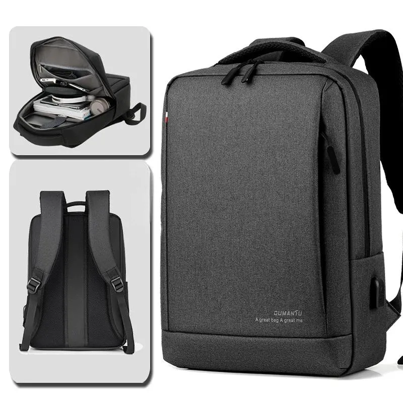 Bags Men's 15.6 Inch Travel Backpack with USB Charging Port Computer Bags Business Laptop Backpacks Male Mochila School Tactical Bag