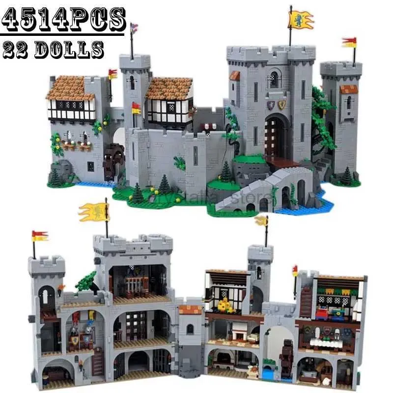 Block i lager 4514 PCS Lion King Castle Compatible 10305 85666 Building Blocks Bricks Education Kids Christmas Birthday Presents Toy 240120