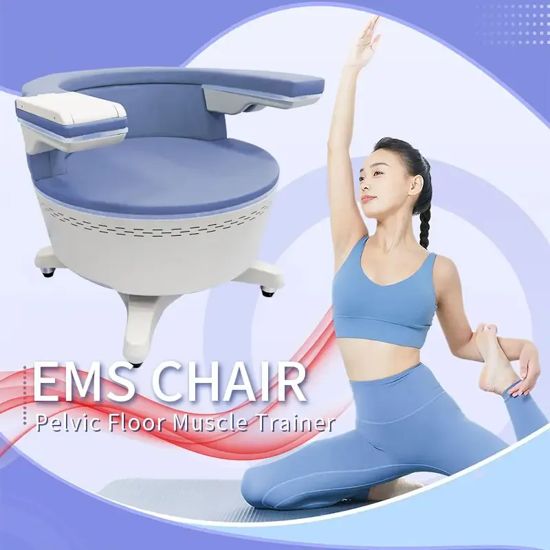 2024 EMS椅子骨盤床椅子尿失禁のための高強度の電磁産後修復膣締め筋トレーナーの減量チェア