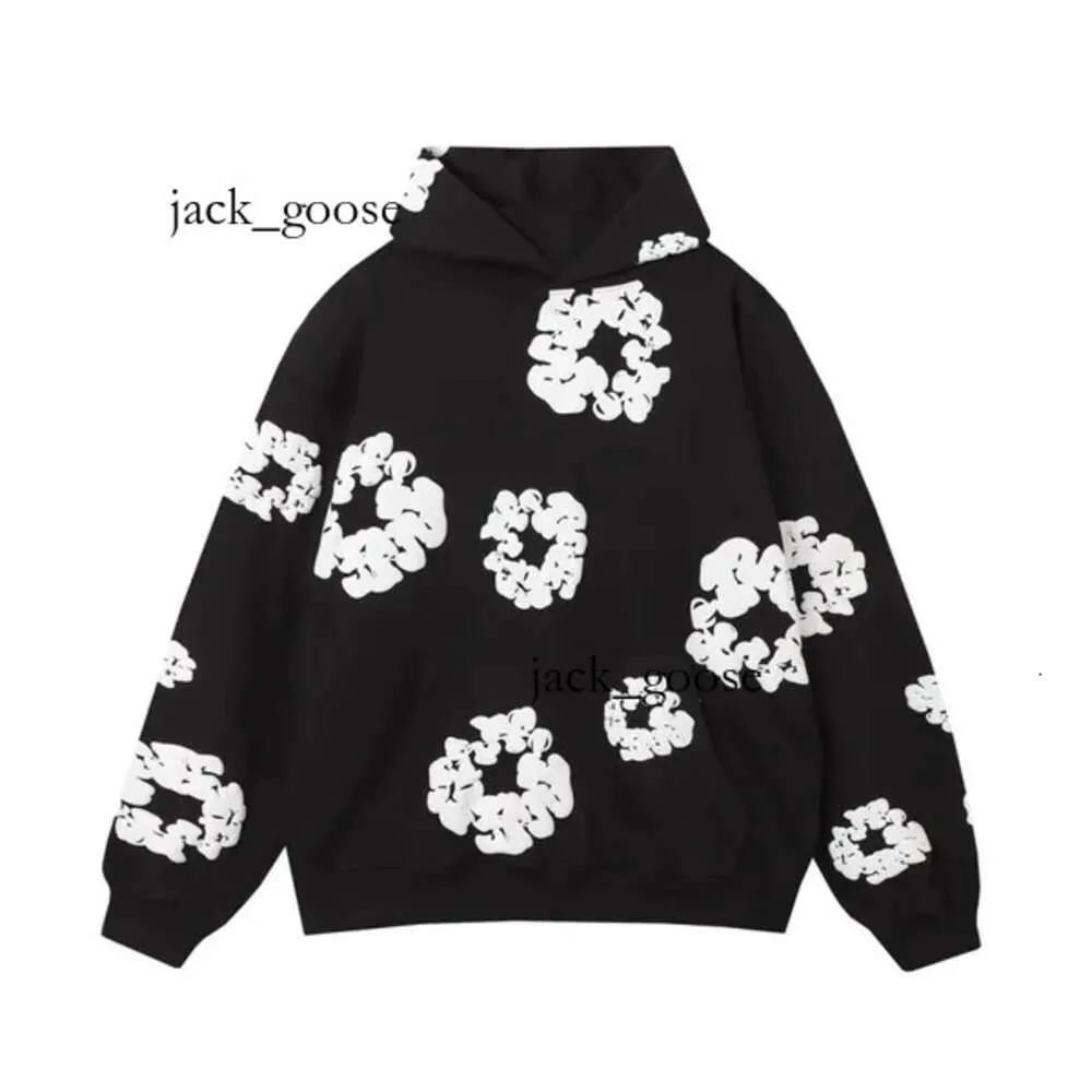 Denim Bag designer hoodie sweatpants mens byxor essentialshoodie rörelse blomma svettdräkt tröjor tröjor gröna röda svart hoodie tår jeans 961