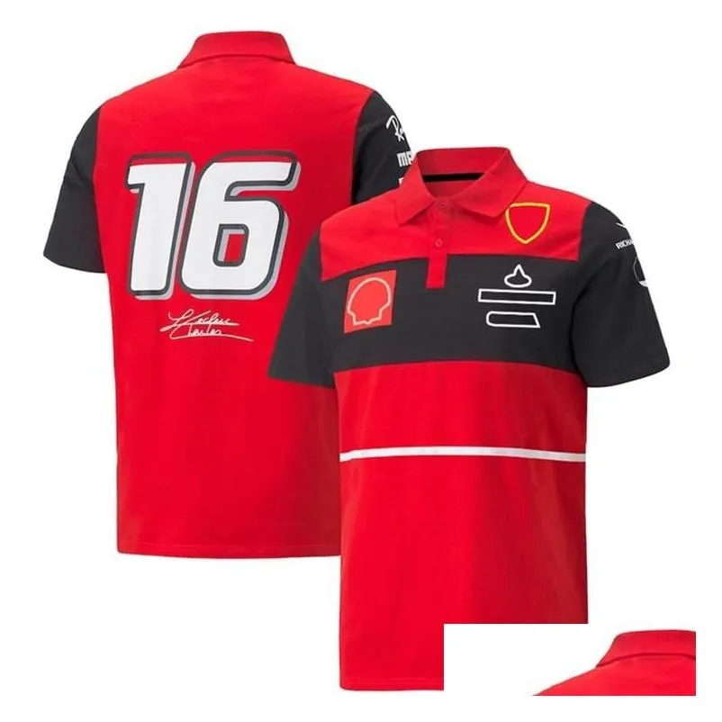 Vêtements de moto F1 Forma One Racing Suit 2022 Nouvelle équipe commune Chemise à revers personnalisée Loisirs Sports Drop Livraison Automobiles Moto OTPDT