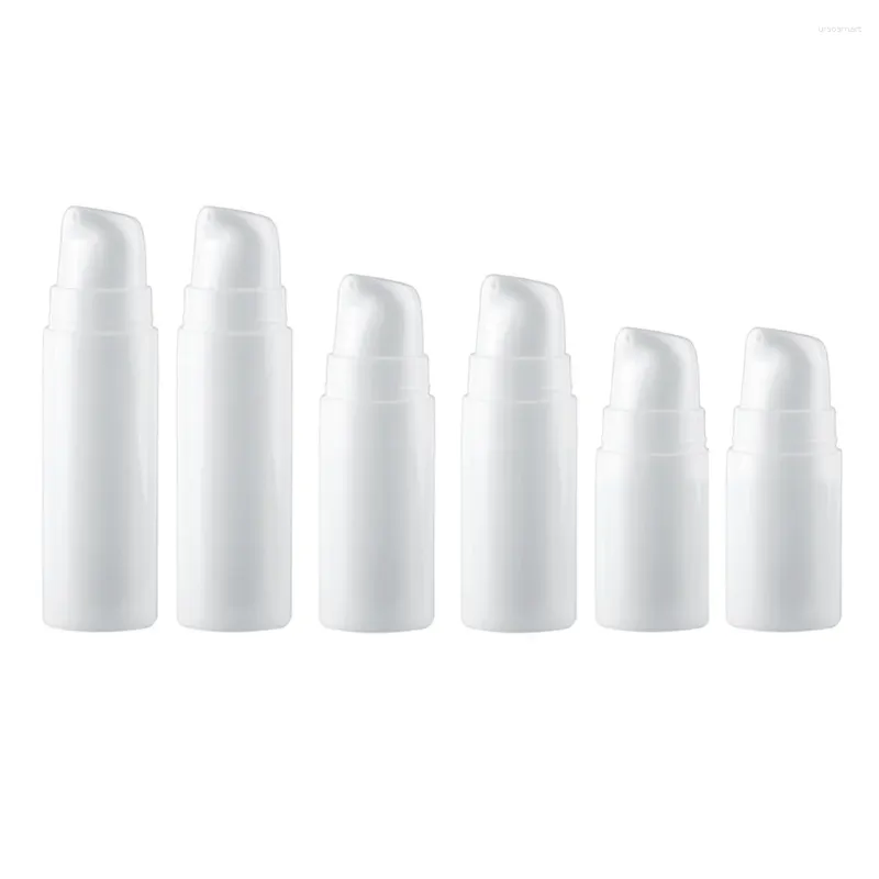 Storage Bottles Airless Vacuum Pump Bottle 5ml 10ml 15ml Travel Dispenser Carry Lotion Refillable Vial Sample Container