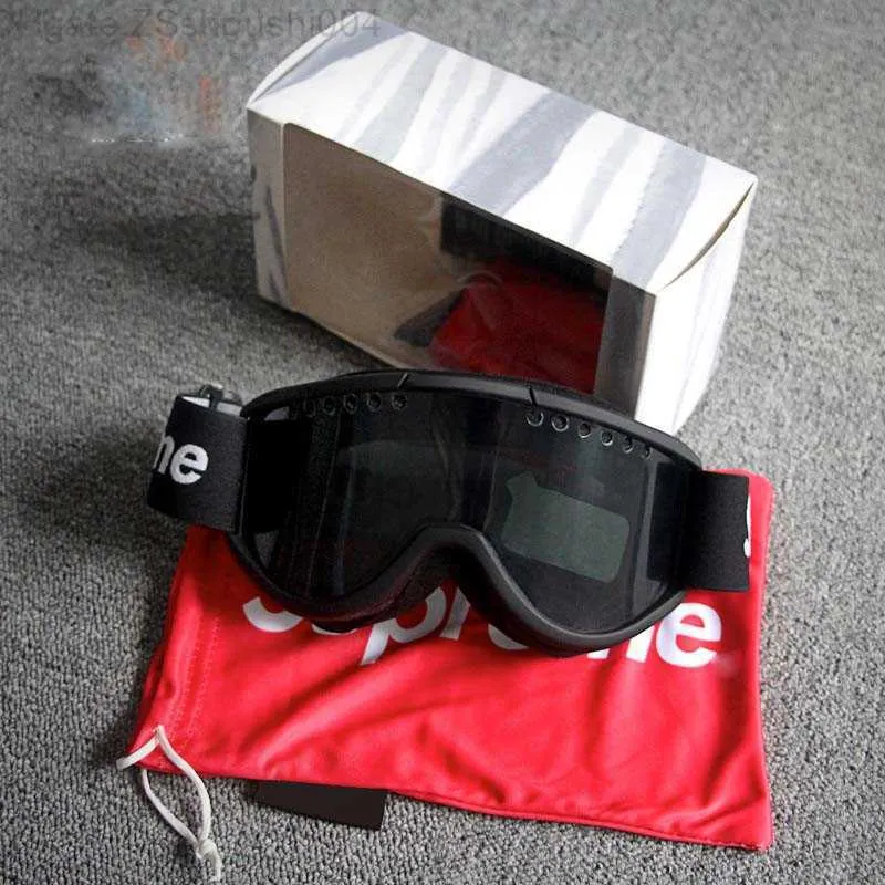 Nouveau cylindre lunettes de ski double couche anti-buée hommes et femmes équipement de sable en plein air PF IDIH 5XQT