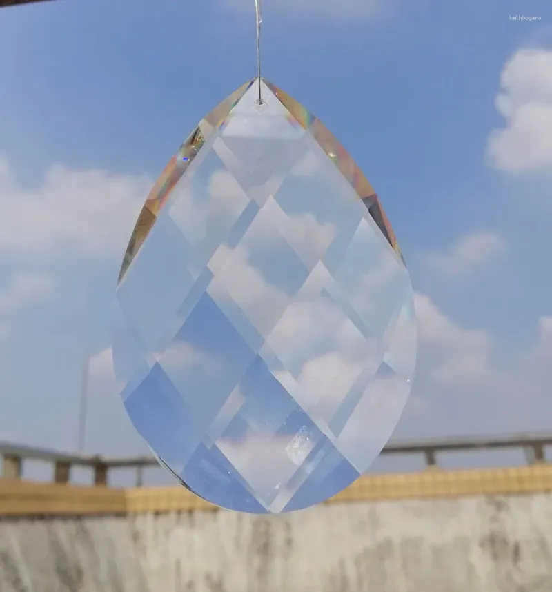 Kronleuchter Kristall Camal 1PCS 100mm Reseau Gitter Glas Hängende Kristalle Prisma Anhänger Suncatcher Hause Hochzeit Decor Zubehör