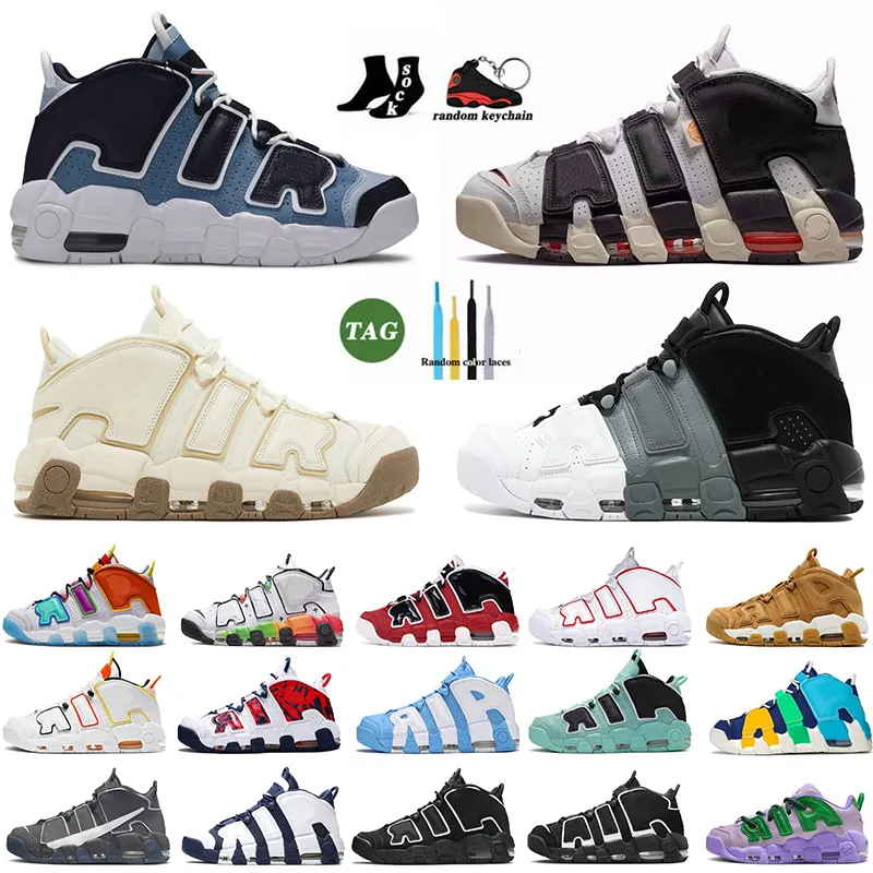 Tamanho grande 12 uptempos designer mores sapatos de basquete para homens mulheres scottie pippen uptempo2 96 clássico Bulls Hoops Pack preto branco paz amor unc og treinadores