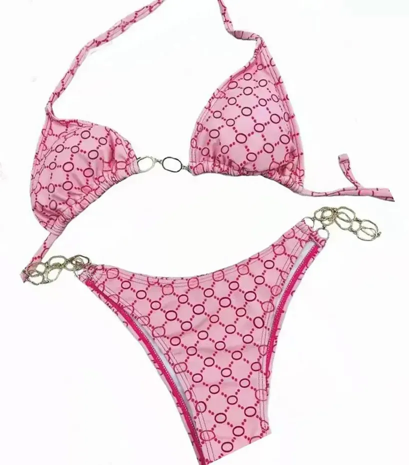 Seksi bikini tasarımcı mayo tek parça mayo lüks banyo üçgen tanga takım elbise kadın plaj giymek maillot de bain a21