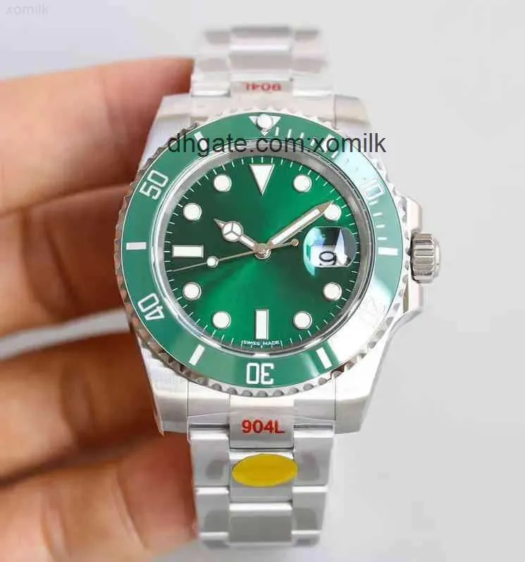 Factory Deluxe zegarek na rękę Mężczyźni Watch Automatyczna maszyna kwarcowa Sapphire zegarki ETA 2836 MOVE CERMIC BEZEL 116610 Model ze stali nierdzewnej Luminous 3J1U