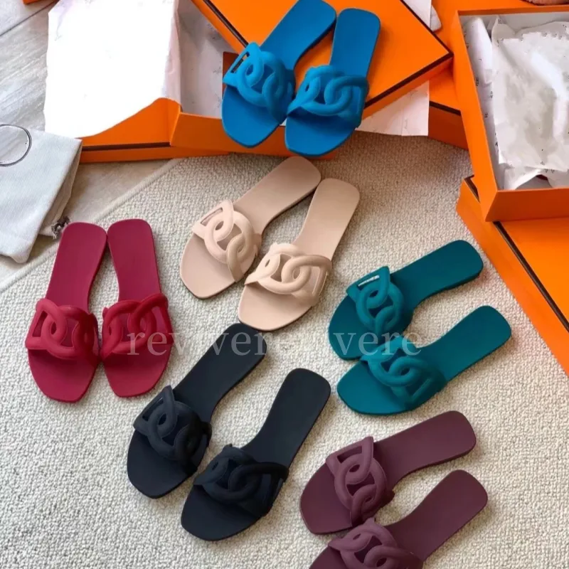 مصمم صندل نساء Luxurys Sandalen Womens Slides Summer Rubber Head Slides Mashing Beach Shoes Sexy Slippers Top Quality