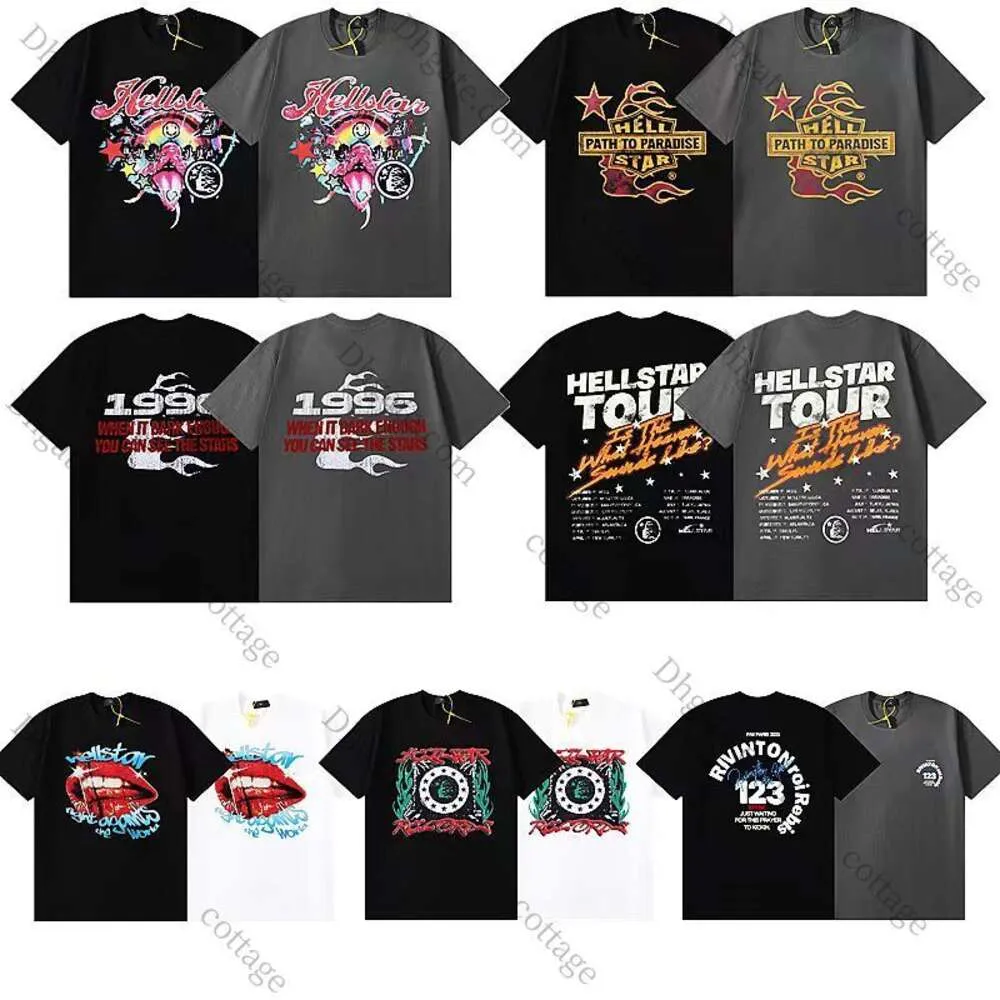 T-shirts pour hommes Hellstar chemise à manches courtes t-shirt hommes femmes de haute qualité Streetwear Hip Hop mode t-shirt Hell Star vente en gros