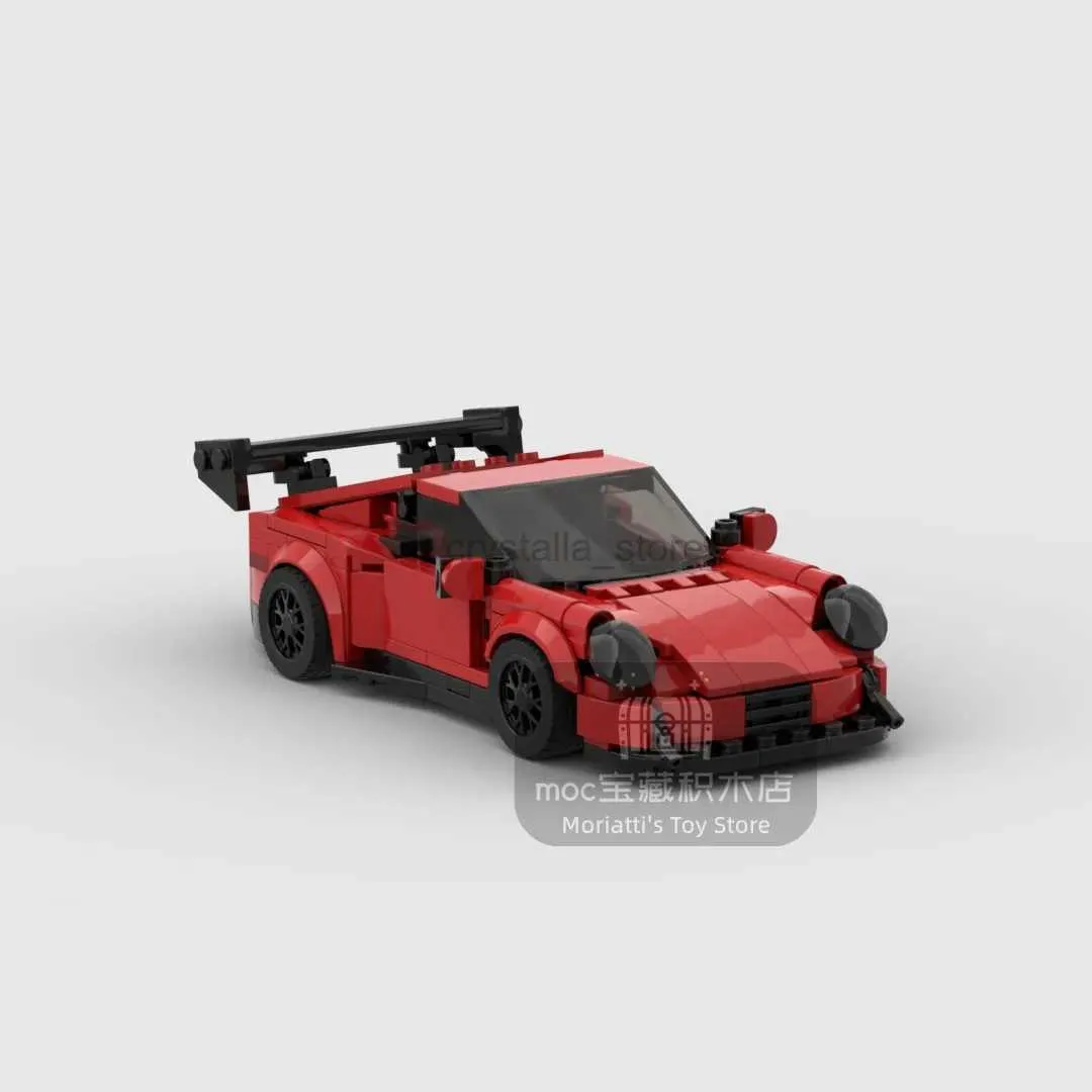 MOC Bricks Racing Car Building Set Detailed Sports Car Model, Creative ...