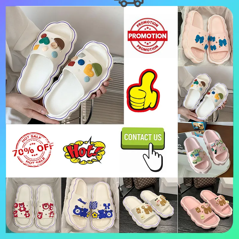 Gratis verzending Designer Platform Slides Slippers EVA Mannen Vrouw antislip slijtvaste sandalia lederen sandalen zachte zolen Platte Strand Zomerschoen