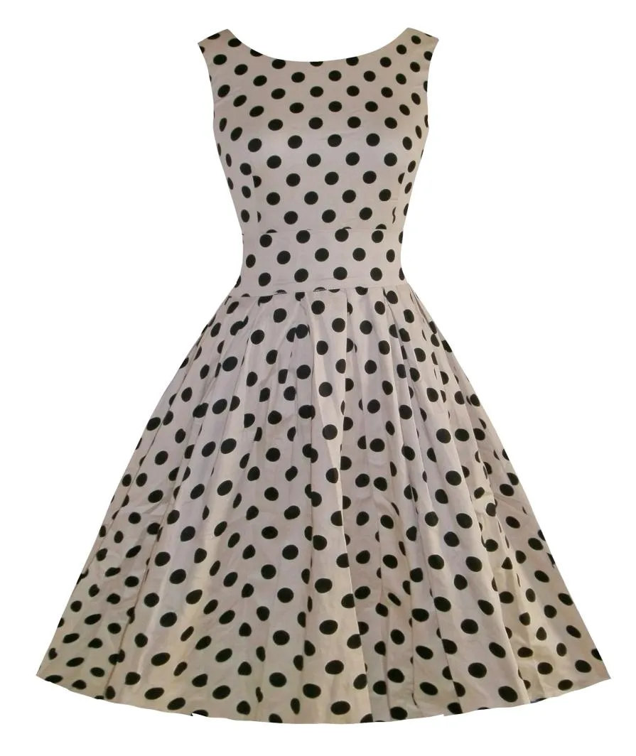 1940er 50er Jahre Polka Dots Audrey Flared Swing Skaters Wiggle Kleider Cocktailpartykleid Vintage Kleid FYV0297616872