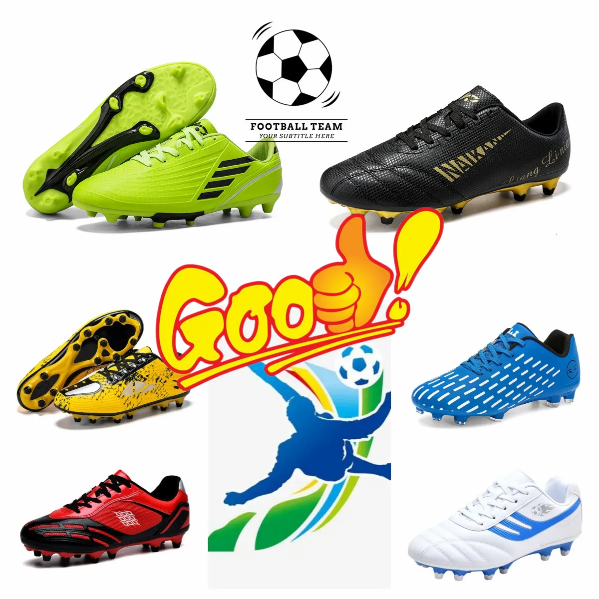 メンズアウトドア品質の高温の血まみれの靴、サッカーブーツ、包まれたエッジエアクッションショック吸収、アンチスリップシューズ35-45 62783
