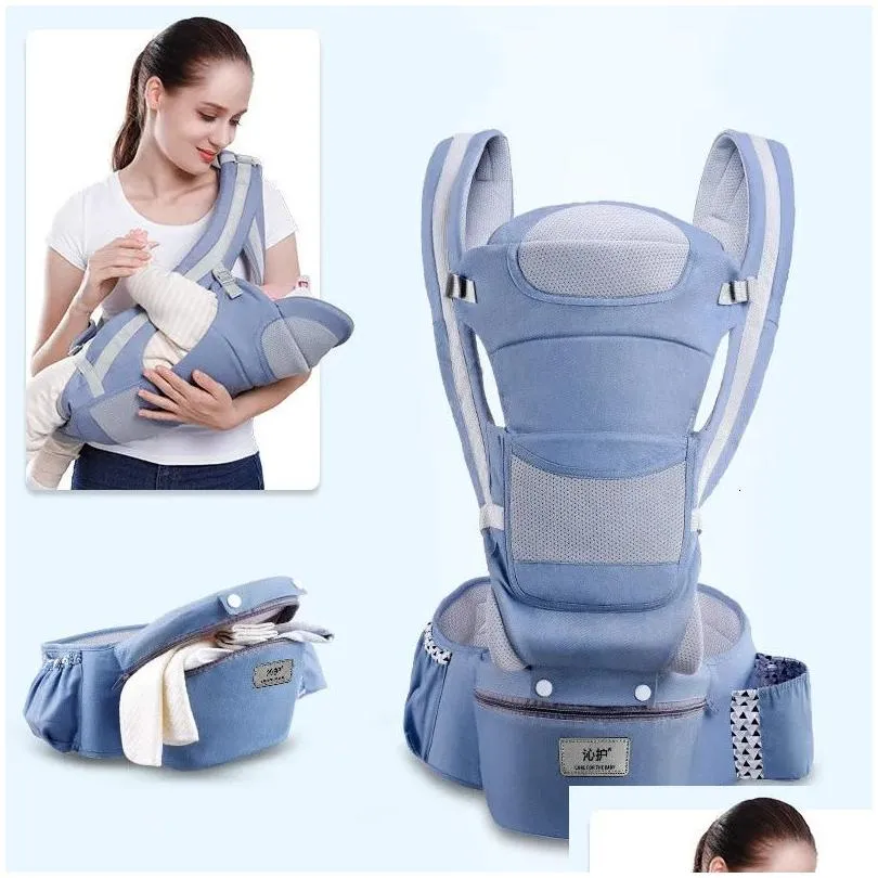 Taşıyıcılar Sırt Çantaları S Ergonomik Sırt Çantası Bebek Hipeat Çocuklar için Taşıma Sarma Sling Seyahat 0-48 Ay Kullanılabilir Damla Teslimat DH3TC