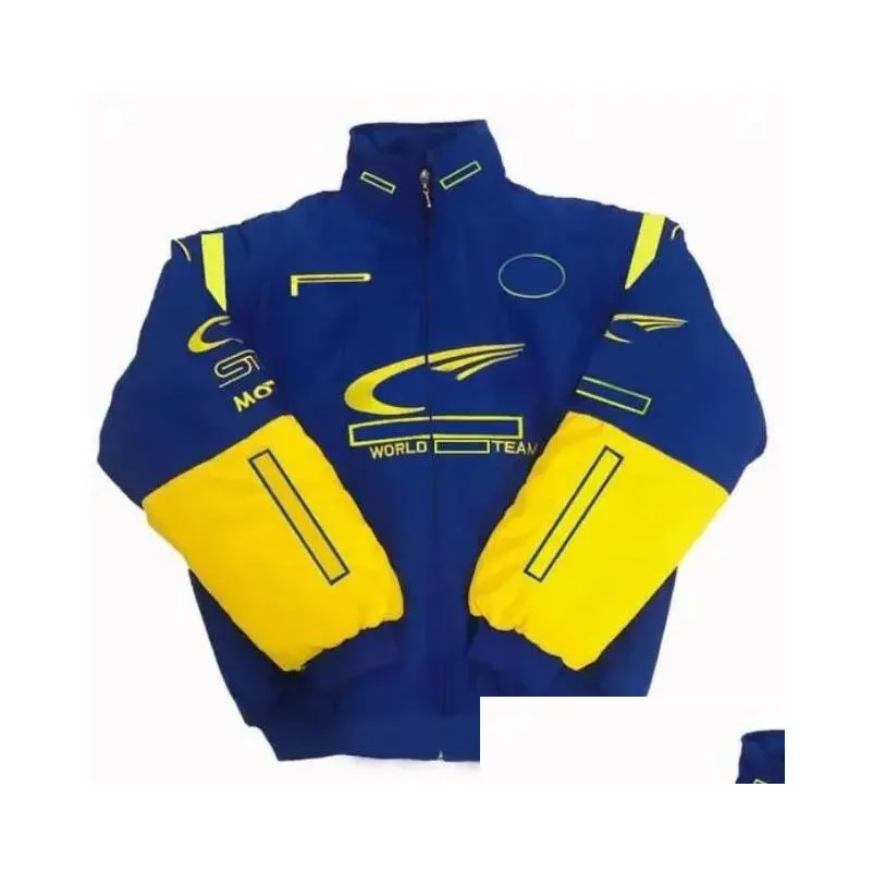 Motosiklet Giyim F1 Yarış Ceket Sonbahar ve Kış FL İşlemeli Logo Pamuk Giyim Noktası 653