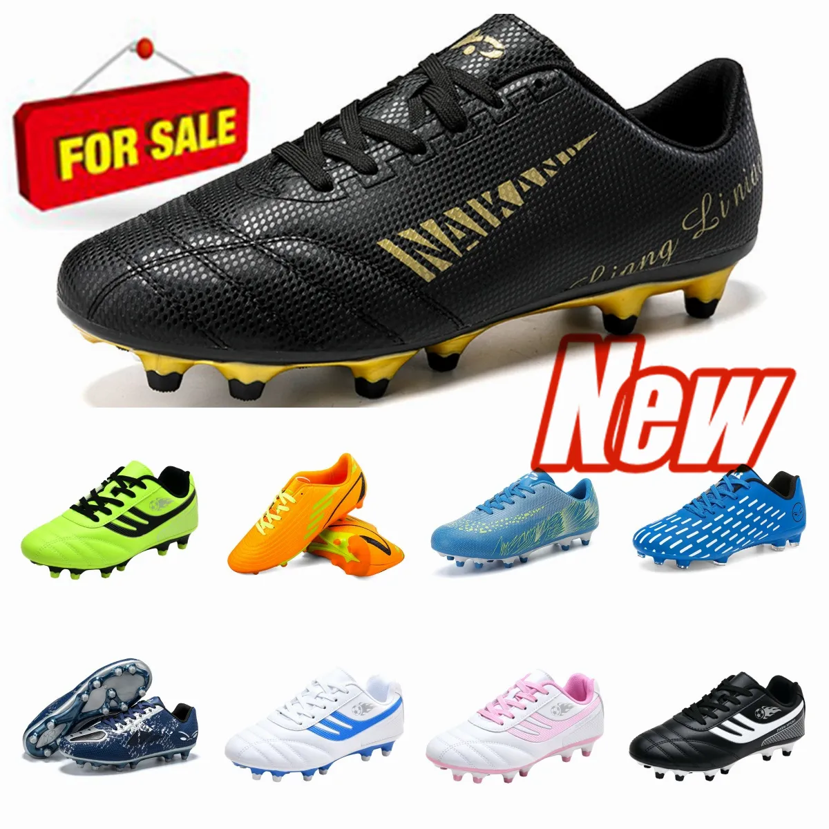 2024 Scarpe da calcio da uomo e da donna nuove estive all'aperto Scarpe da allenamento con griglia Scarpe da calcio sportive adesive Scarpe antiscivolo