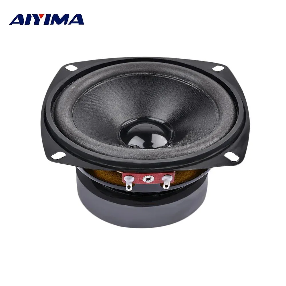 Haut-parleurs AIYIMA 1 pièces 4 pouces Portable gamme complète haut-parleur 8 Ohm 50W ordinateur woofer haut-parleurs bricolage pour Home cinéma