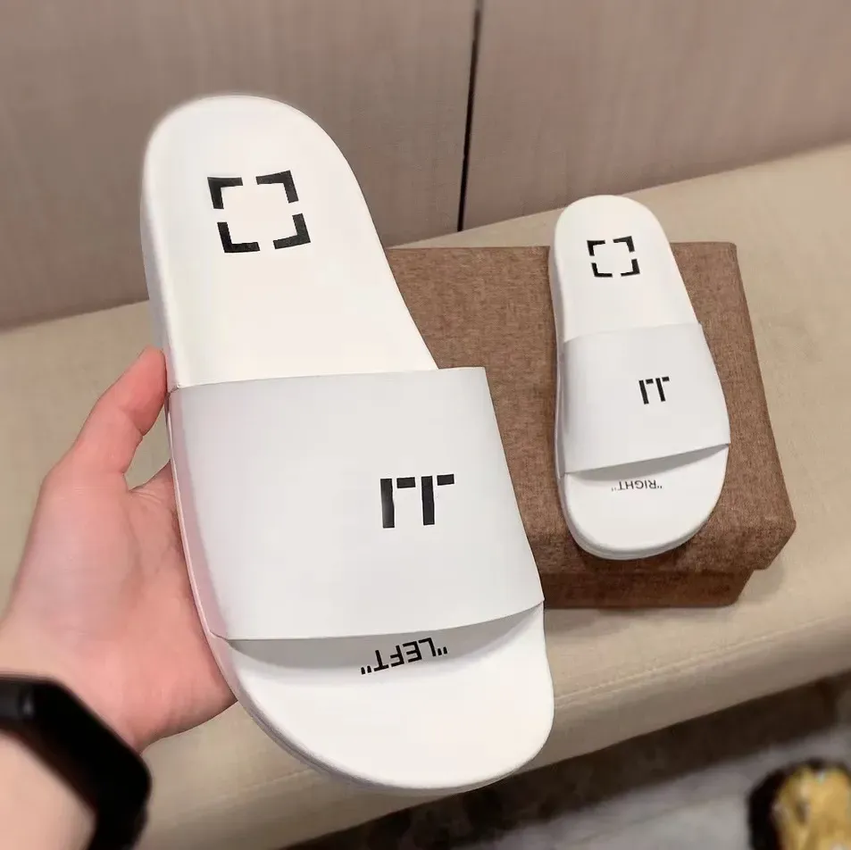 Slipper Rubberen zool Designer sandaal Pantoffels zwart witte slider Dames heren kantoor strand platte hak slide sandale sneakers platformschoen