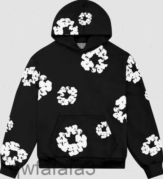 Mens Hoodies Sweatshirts Svarta tårar Cotton Wreath Sweatshirt unisex överdimensionerad design hoody mode hip hop hooded chg2312049-12 megogh twcn