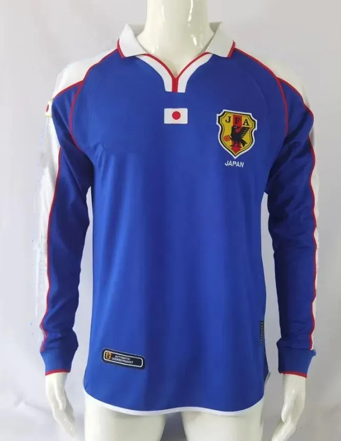 【oMAdesignstudios】oMA JAPAN 1998 LONG SLEEVE SOCCER JERSEY 1998 Retro Version Japan Soccer Jerseys Home #8 NAKATA #11