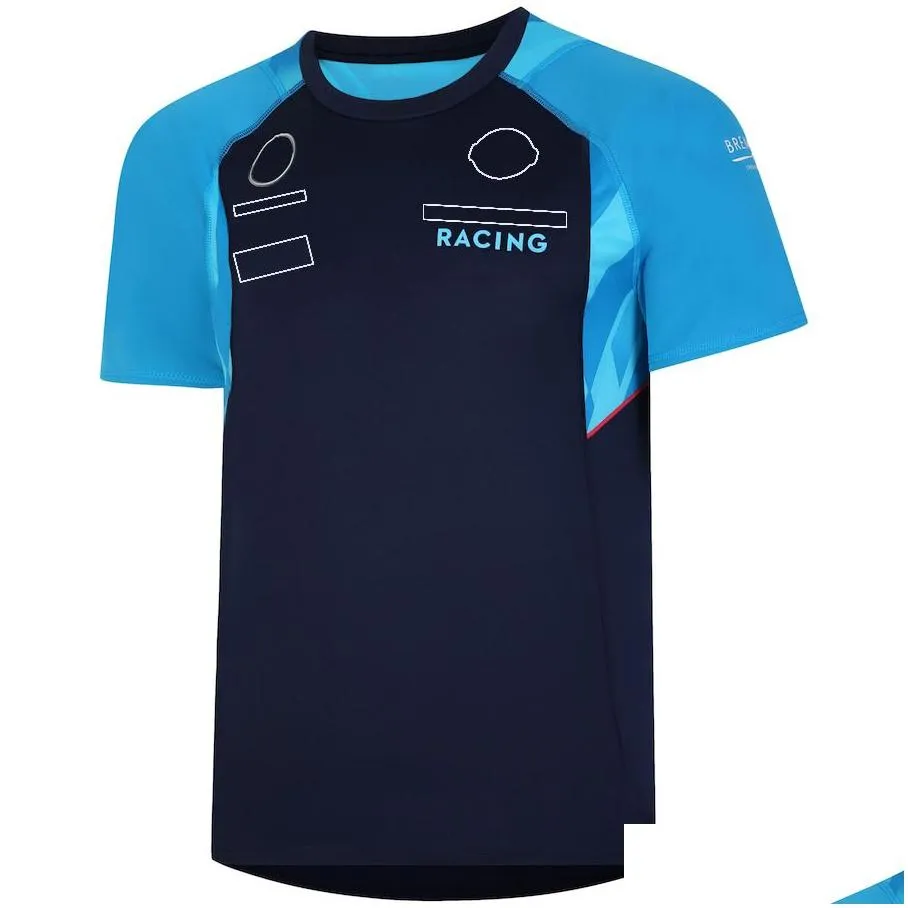 Polo da uomo Abbigliamento da motociclista Maglia da allenamento F1 Team T-shirt blu da pilota Forma 1 Maglietta da tifoso Estate Amante degli sport estremi Traspirante Personalizzabile Ww4l