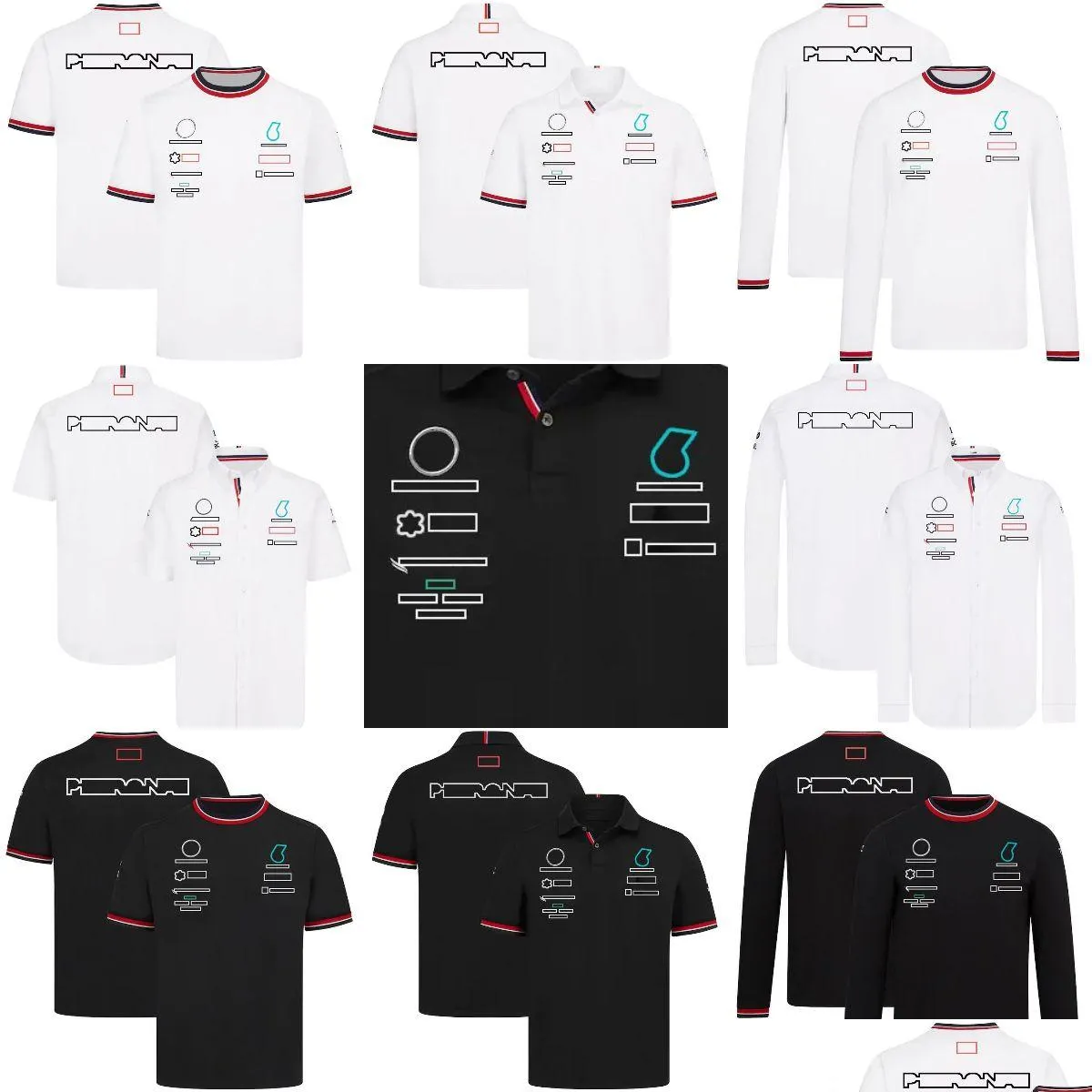 Motorcykelkläder F1 T-shirt Forma 1 Team Racing Shirts Fans Summer Casual Quick Dry Sports Short Sleeve Mens Jersey Top Drop Deliver OT3ia