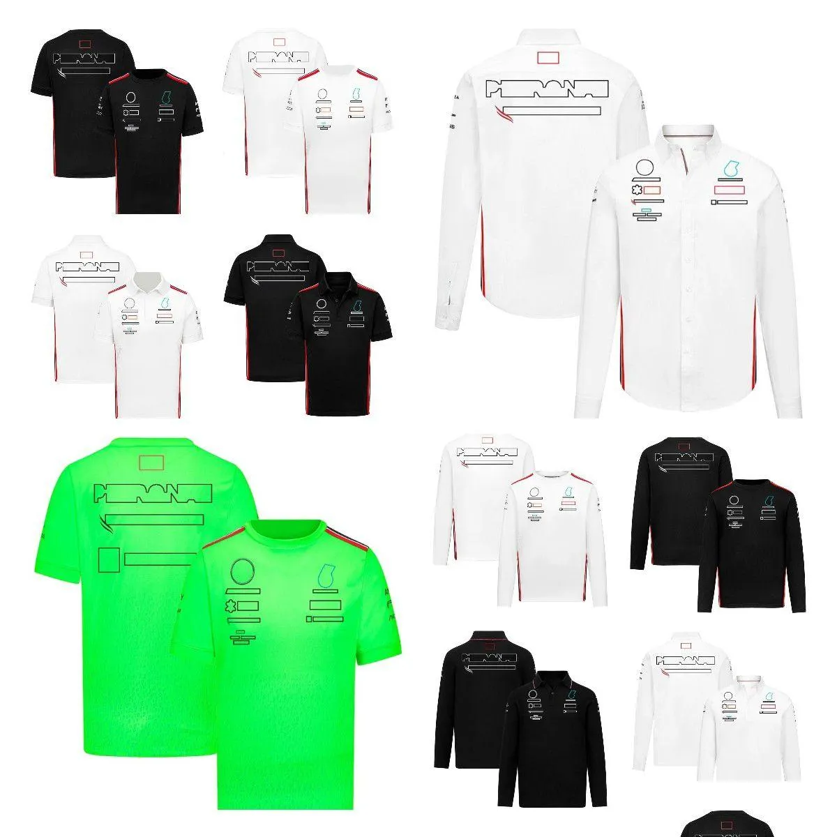 Odzież motocyklowa 2023 Nowy kombinezon wyścigowy F1 letni koszulka T-shirt może być dostosowywana. Dostawa samochodowa motocykl Otcht