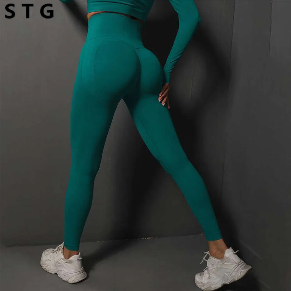 Lu Align Lu Pant Yoga Sportlegging Sport Dames Fitness Push Naadloos Up Broek Hoge taille Heupheffen Workout Hardlopen Scrunch Sportkleding Gymlegging LL Citroen