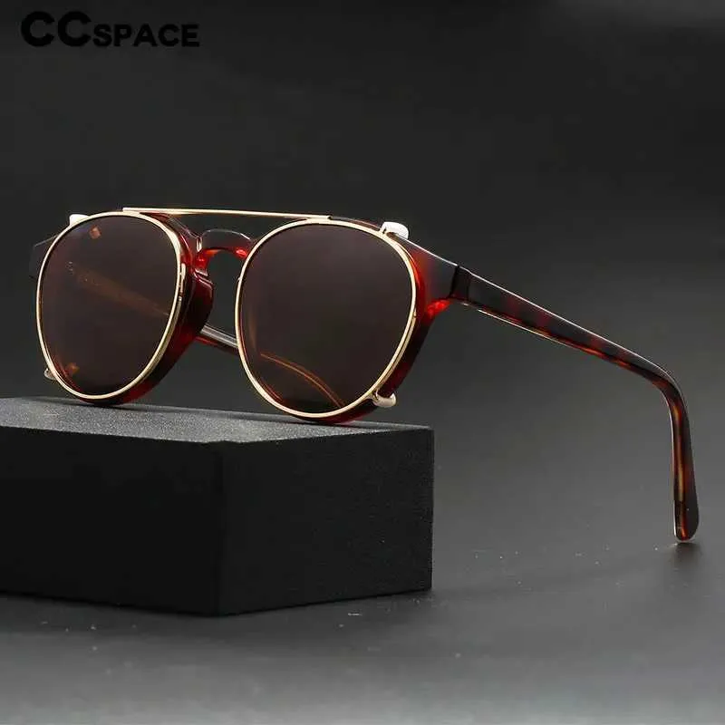 Sunglasses 55363 Fashion Sunglasses Polarized Clip Anti Blue Light Glasses Frame for Men Eyeglasses Vintage Fishing Driving Sun Glasses YQ240120