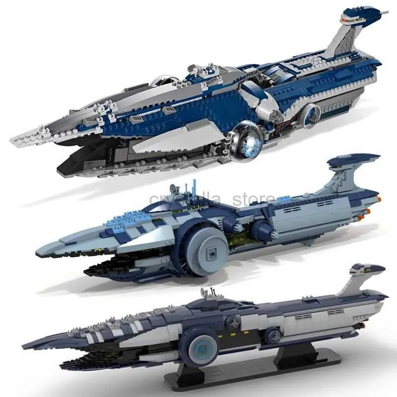 Blocks Star Plan MOC-58861 and MOC-17338 The Malevolence Fighter MOC-9515 Space Series Building Blocks Assemble Bricks DIY Toys Gift 240120