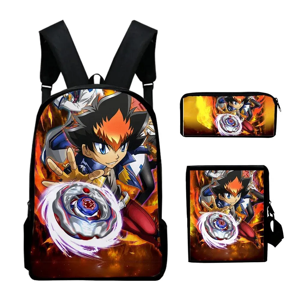 Sacs Fashion Children Kids School Sacs Sacs Sacs mignons 3pcs / set Beyblade Burst Evolution Étudiant sac à dos pour adolescents Bag Mochila Rucksack