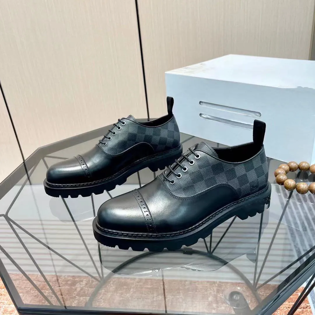 Chaussures habillées pour hommes Designer Damier Chaussures de conduite décontractées HOCKENHEIM MOCCASIN Semelle extérieure en caoutchouc Nuds Mocassins à enfiler pour homme Taille 6.5-12 1.9 17