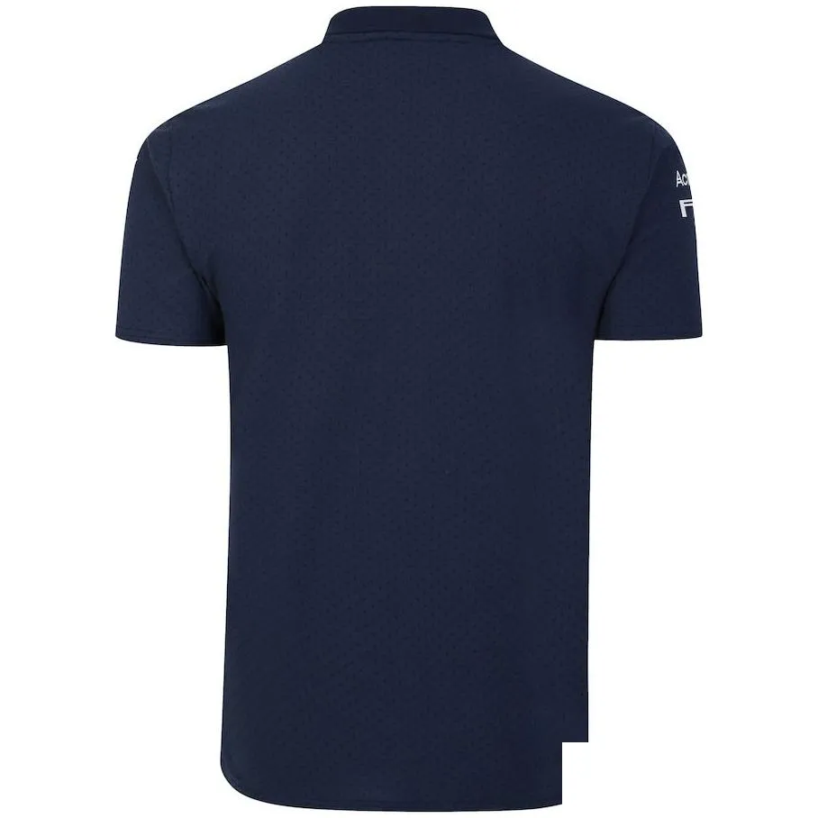 EDRE MEN'S POLOS ABBIGLIO DI MOTORE F1 F1 ALTENZIONE TEAM ALLA MACCHIO T-SHIRT BLU BLU FAMA 1 SHIRT FAN SIMPRETTO ESSERME SPORTICO SPORTICO PERSULIBILE PERSULABILE