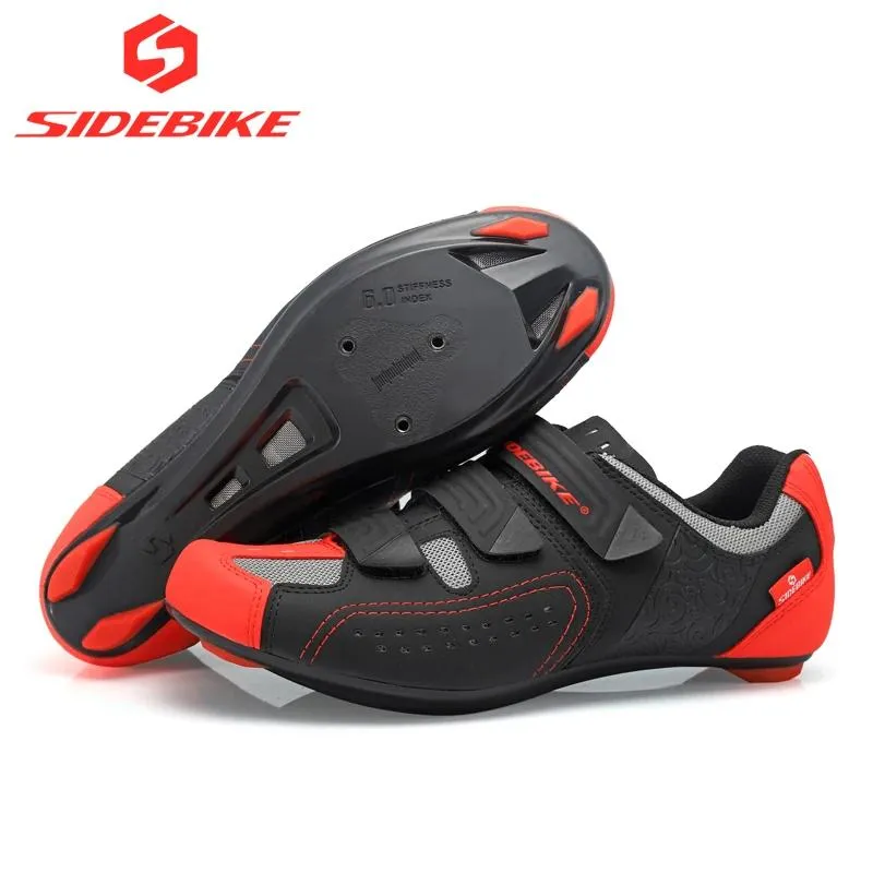 Footwear Side Bike Road Cycling Chaussures Men Racing Road Bike Shoes Selflocking atop Bicycle Enceintes Athletic Ultralight Professional