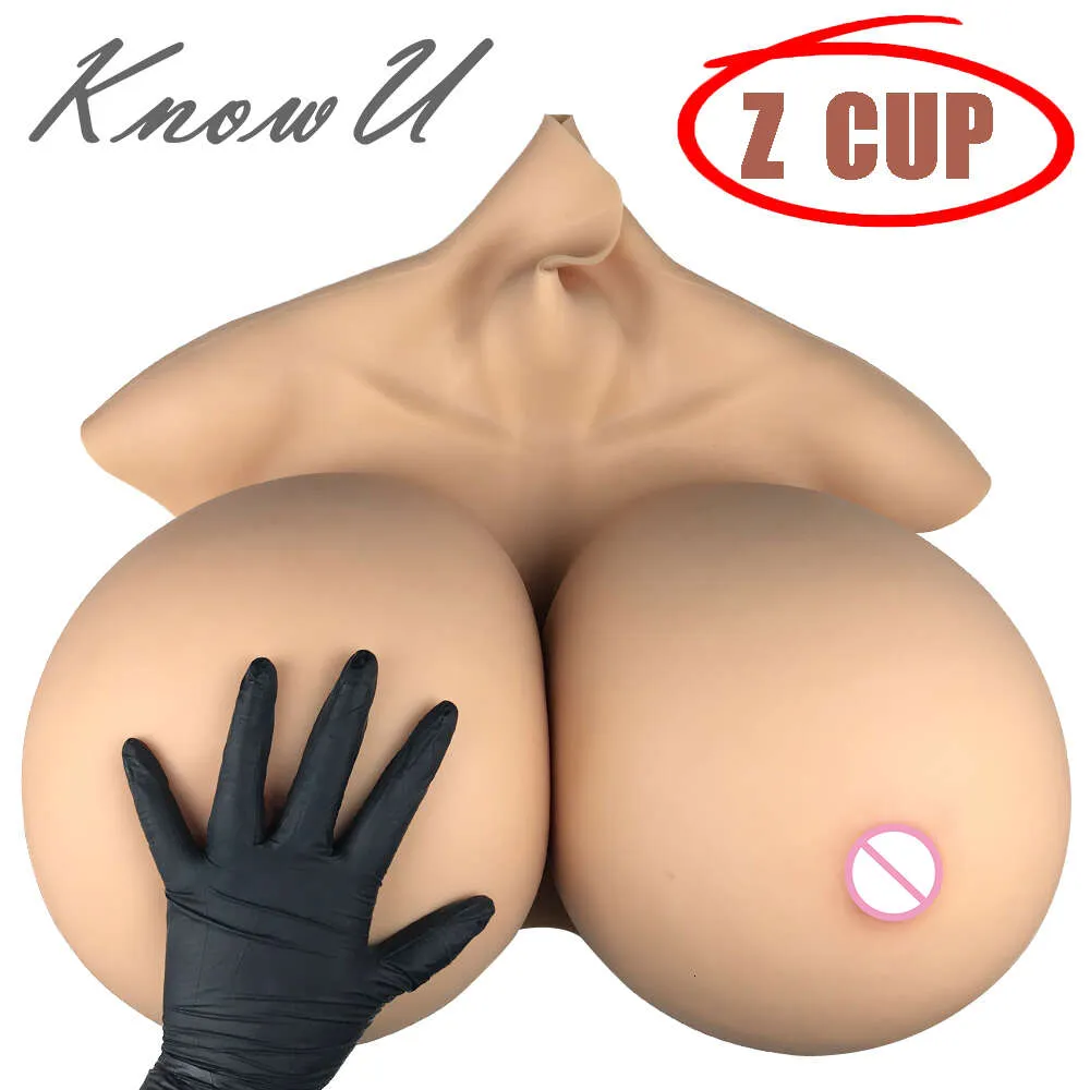 Costume Accessories Oversized Cupz Cup Breast Forms Fake Boobs for Transgender Crossdresser Cosplay Super Big Shemale