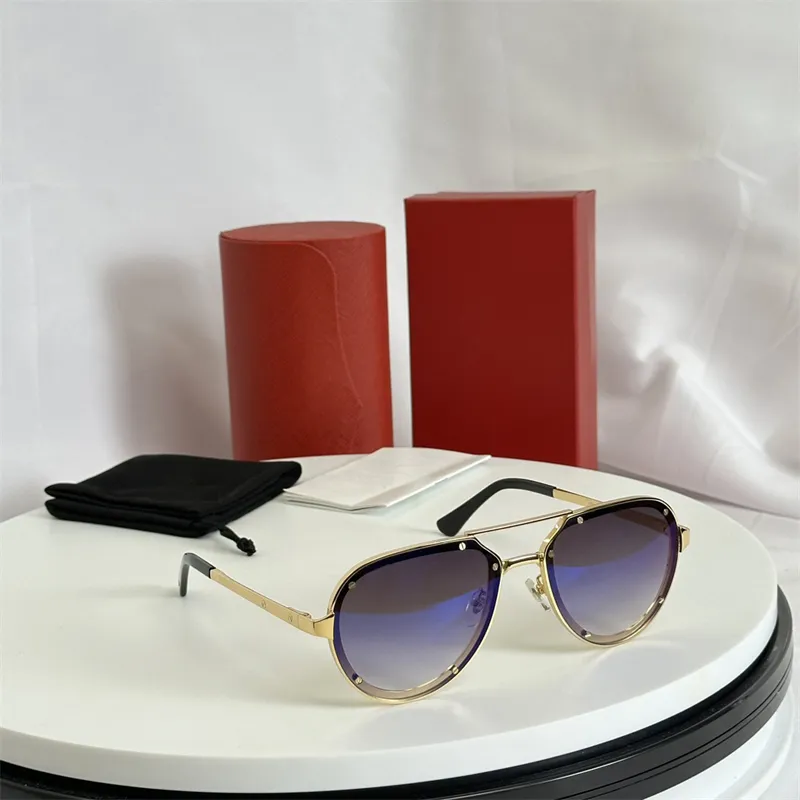 Gafas De Sol De Diseno De Lujo Para Mujer 0195 0195S UV400 Gafas De Sol Para Hombre Para Hombre Diseno De Mujer Material Marco Lentes De Proteccion Uv400 Piloto Deportes Gafas Retro